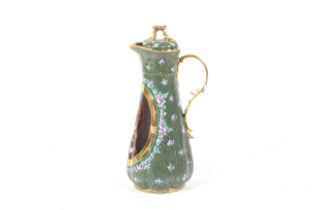 A 19th century Dresden claret jug.