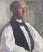 Ruth Moy (Armitage), early 20th century, oil on canvas, 'The Reverend Francis Hudson circa 1928'.