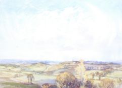 George Robert Rushton (1869-1947), watercolour, topographical 'View of Goring 1902'.