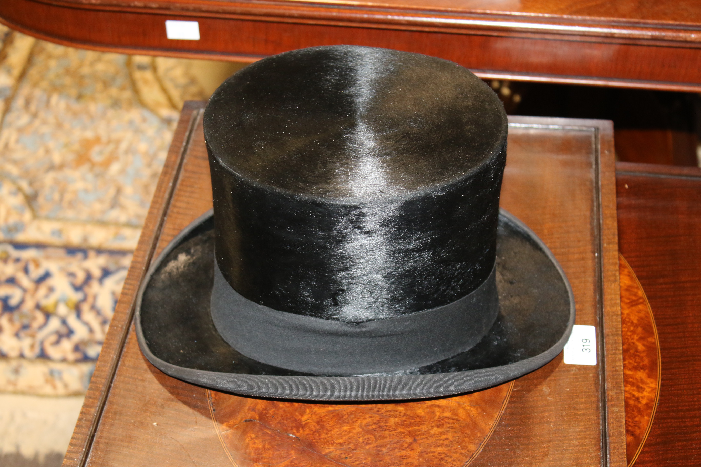 Two brushed silk top hats by Herbert Johnson of London, in a Scotts Ltd hat box. - Image 5 of 18