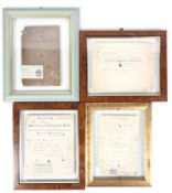 A collection of four 19th century bills of sale. All related to Somerset including Shapland Bros.