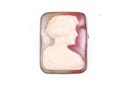 A Czechoslovakian Art Seco cameo brooch.