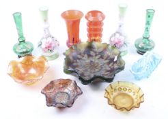 An assortment of 20th century glassware.