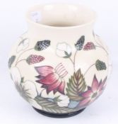 A Moorcroft Bramble Revisited bulbous vase by Alicia Amison. H15cm. (AF).