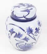 A Moorcroft 'Florian' pattern ginger jar and cover.