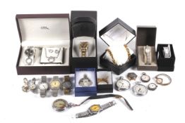 An assortment of watches and collectables.