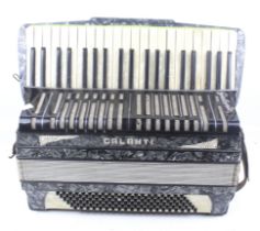 A vintage Galanti piano accordion.