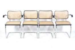 After MARCEL BREUER (Hungarian-German, 1902-1981), a set of four Cesca chairs.