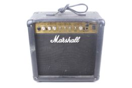 Marshall MG Series 15DFX guitar practice amp.