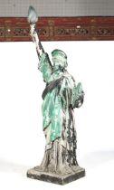 A 21st century Urban Art 'Statue of Liberty' lamp. The fibreglass 2.