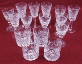 An assortment of contemporary drinking glasses.