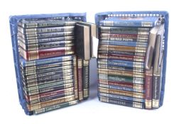 Fourty-four volumes of famous books.
