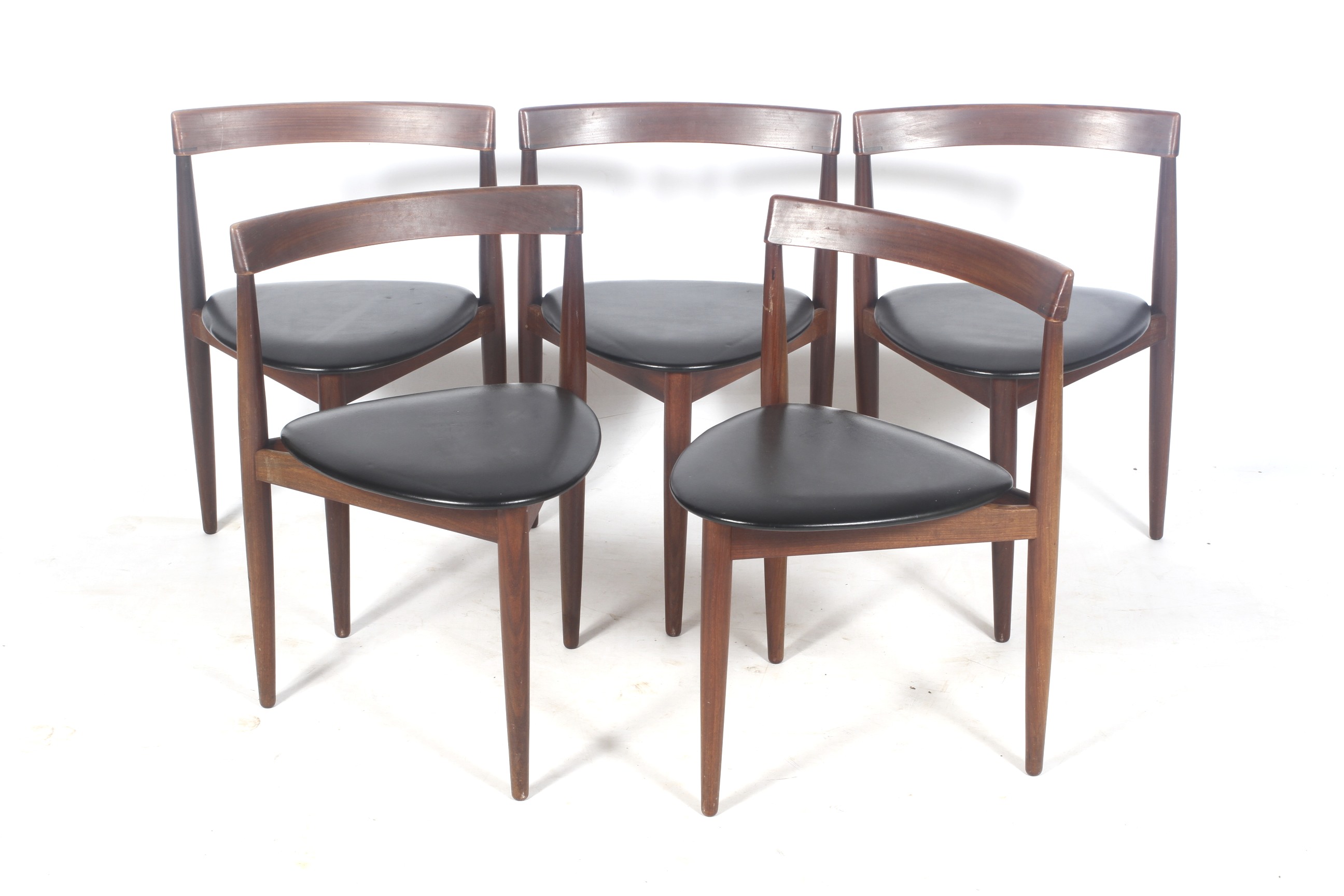 A 1960s Frem Rojle 'Roundette' extending teak table and five chairs by Hans Olsen. - Image 6 of 7