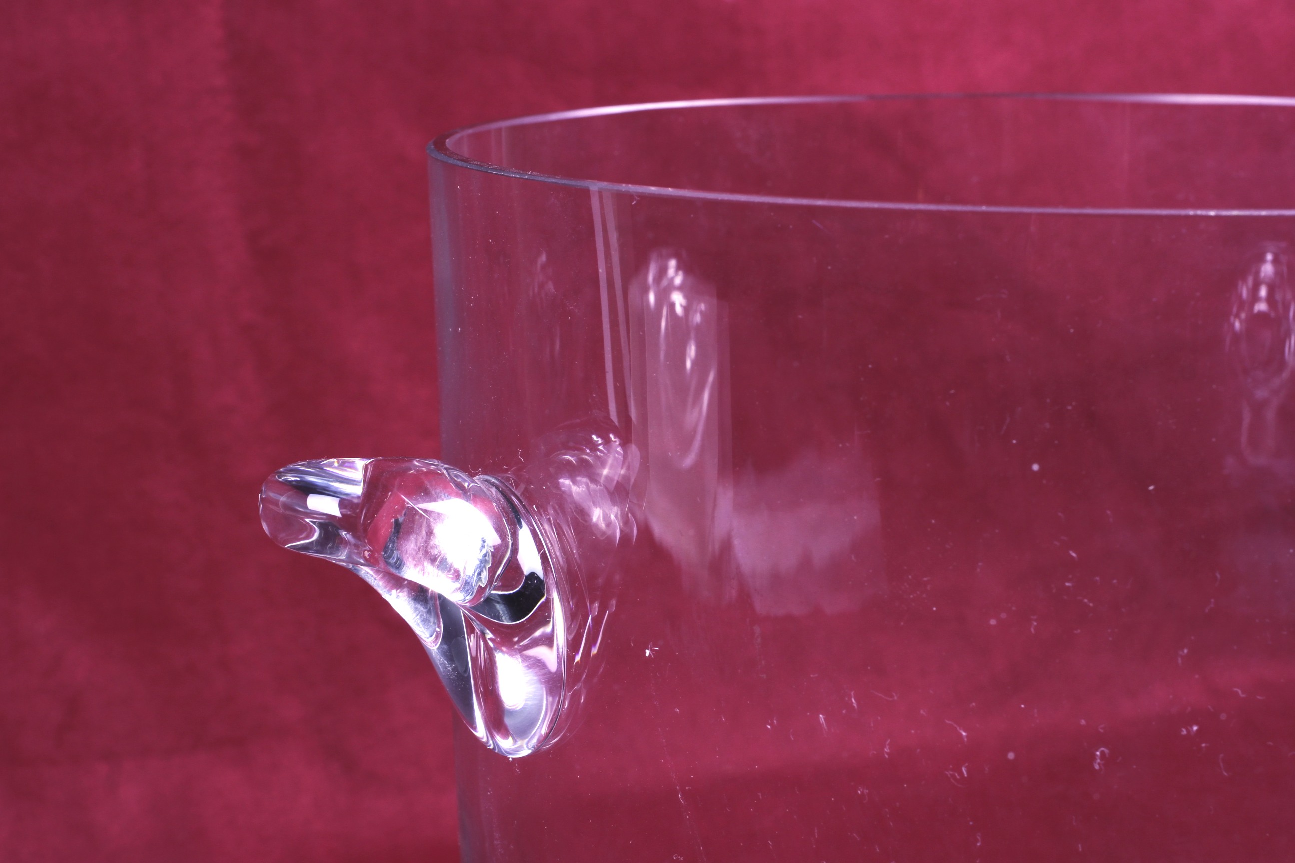 A large glass champagne ice bucket (AF). - Image 2 of 2