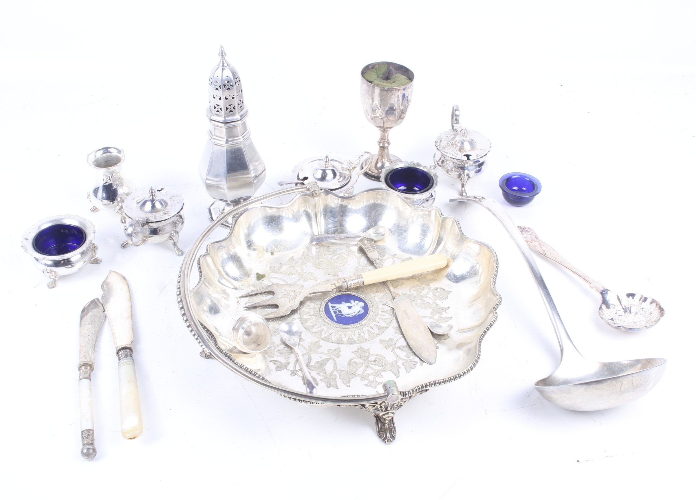 A collection of plated items.