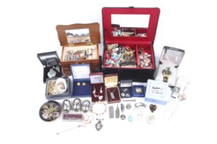 A large collection of mostly costume jewellery.