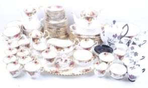 A Royal Albert dinner and tea service and a Royal Albert coffee service.