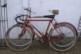 Two vintage gents push bikes. Including a Europa Sprint and a Hercules New Yorker.