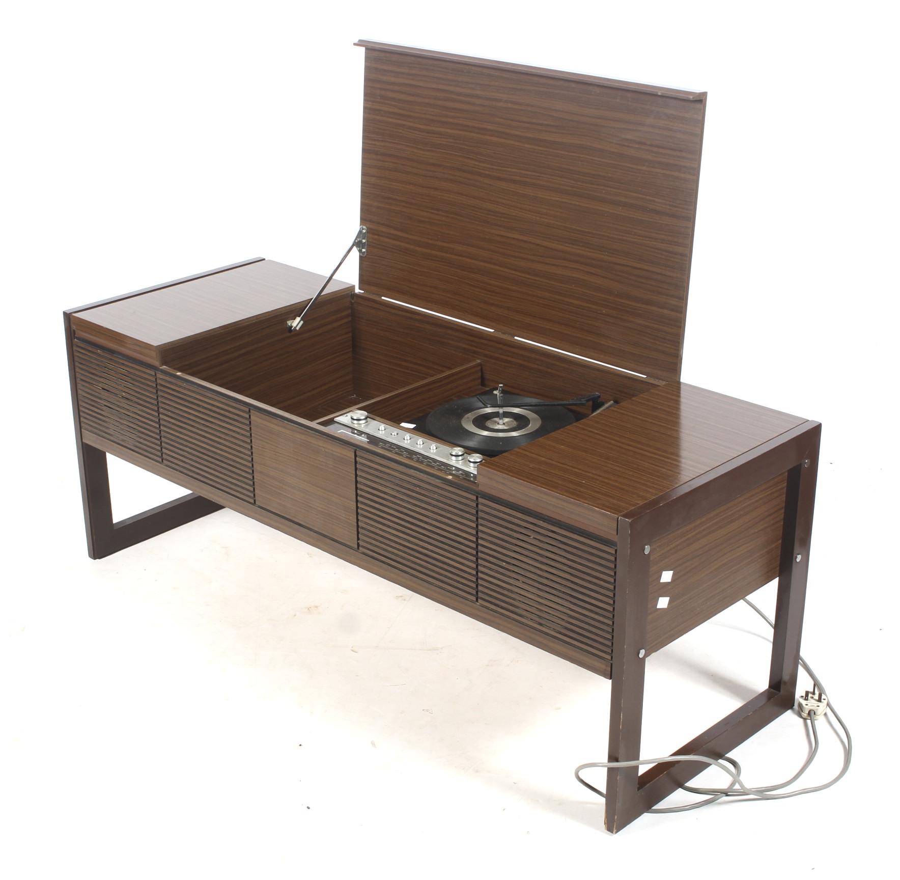 Mid-century Marconiphone VHF stereo radiogram, model 4353.