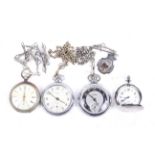 Four pocket watches.