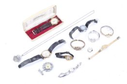 A selection of ladies and gentleman's watches.