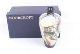 A Moorcroft tube lined limited edition vase, 2008.