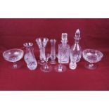 A collection of contemporary glassware.