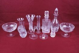 A collection of contemporary glassware.