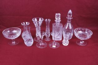 A collection of contemporary glassware.