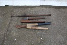 Three antique tail dockers. Including one mahogany handled example stamped 'Arnold'.