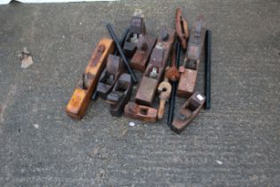 A collection of vintage planes. Some with names, a good range of sizes, etc, qty 10 approx.