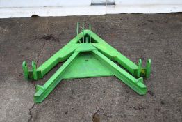 An A Frame. Possibly Teagle, painted green.
