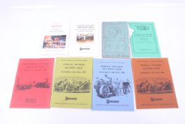 Seven agricultural related sales and auction catalogues. Including Richmond and Chandler, Pearsons.