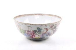 An 18th century Chinese export famille rose bowl.