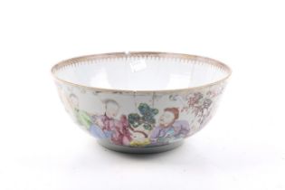 An 18th century Chinese export famille rose bowl.