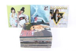 A collection of 41 LP vinyl record albums.