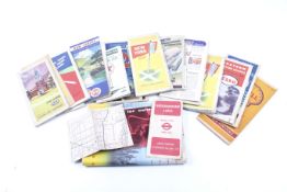 A collection of circa 1960s assorted USA road maps.