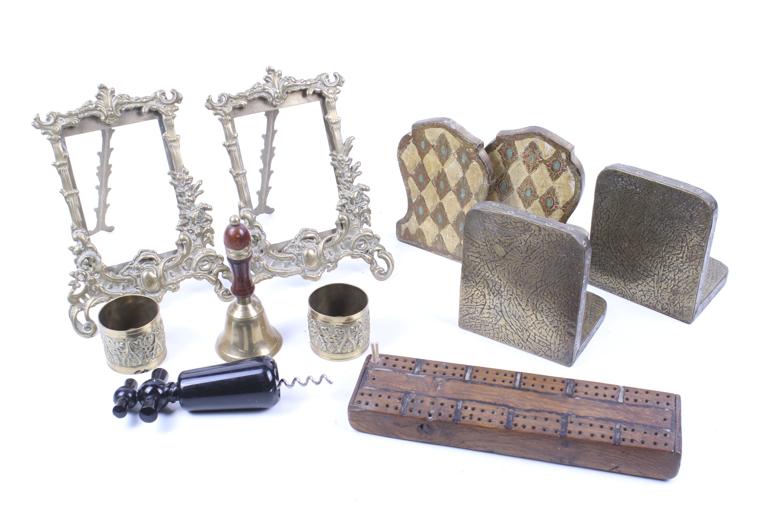 An assortment of Victorian and later metalware and collectables.