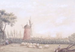 East Anglian School c.1800, watercolour.