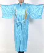 A contemporary Chinese silk dragon robe.