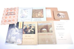 Assorted books and pamphlets on art.