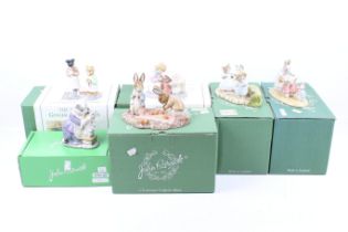 Six Royal Doulton Beswick Beatrix Potter figures. Comprising 'Mrs Tiggy-winkle and Lucie', no.