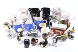 A collection of Guinness related ceramics.