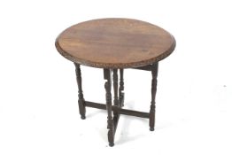 An 18th century oak table.