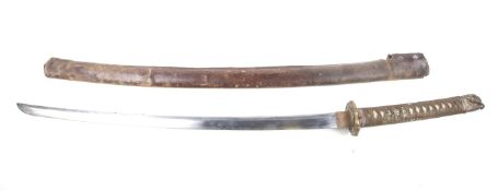 A WWII Japanese officer's sword, 'gunto'.