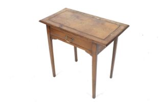 A Georgian style oak writing table.