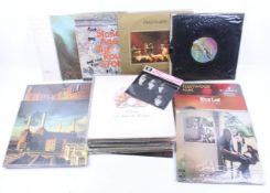 A quantity of assorted rock and pop Vinyl records.