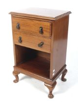 Early 20th century mahogany bedside chest.