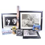 An assortment of Beatles memorabilia. Including books, DVDs, posters, a Corgi 'Yellow Submarine'.