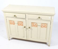 An Edwardian Art Noveau dresser base.